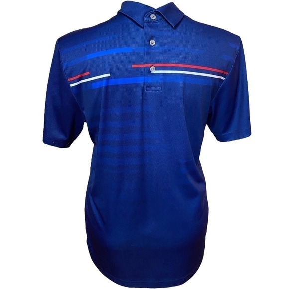 Mens PGA Tour Golf Polo Size Large Blue - Picture 1 of 6